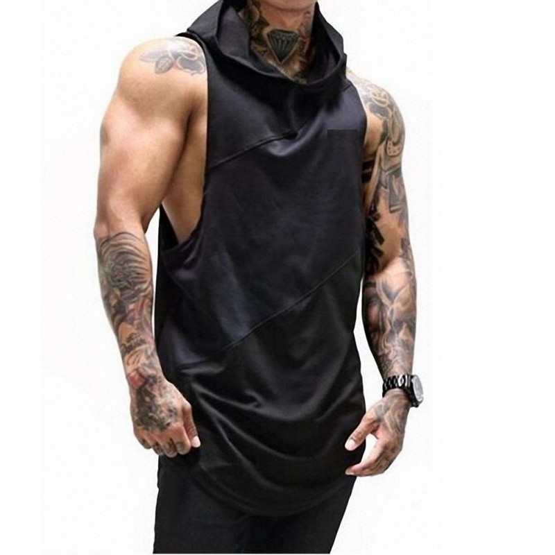Gym Fitness Stringer Hoodies #034